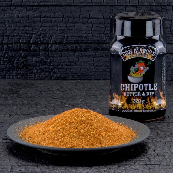 DON MARCO'S BARBECUE RUB - CHIPOTLE BUTTER & DIP SEASONING - 220g